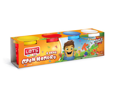 LETS 4 RENK OYUN HAMURU460 GR NORMAL RENKLER/L8440 - Ticari Ürünler