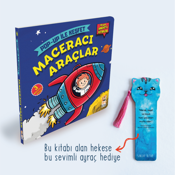 Maceracı Araçlar - Pop-Up İle Keşfet (Ayraç Hediyeli) - Sincap Kitap