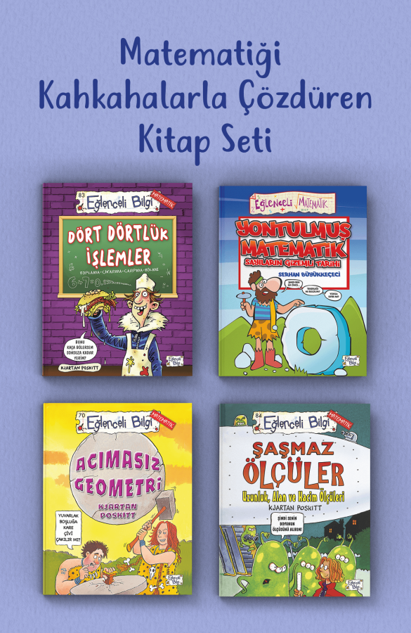 Matematiği Kahkahalarla Çözdüren Kitap Seti (4 Kitap) - 1