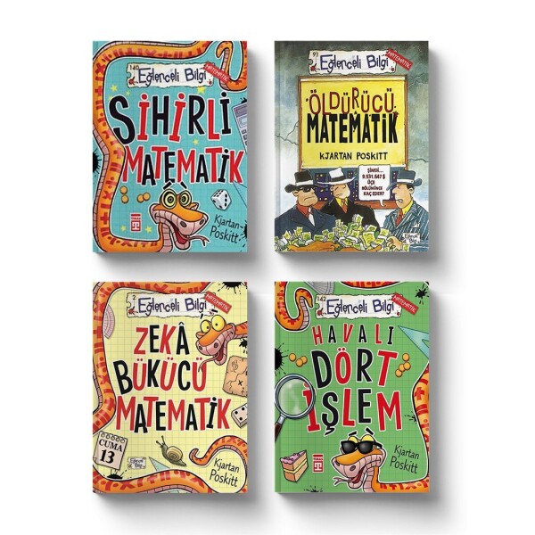 Matematiği Sevdiren Kitaplar Seti (4 Kitap) - Eğlenceli Bilgi