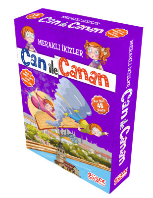 Meraklı İkizler Can ile Canan Set - (10 Kitap) - Gülce Çocuk
