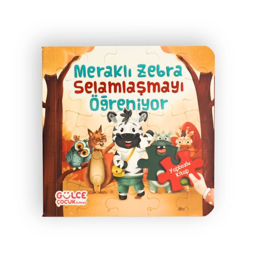 Meraklı Zebra Selamlaşmayı Öğreniyor / Yapbozlu Kitap 2 - 1