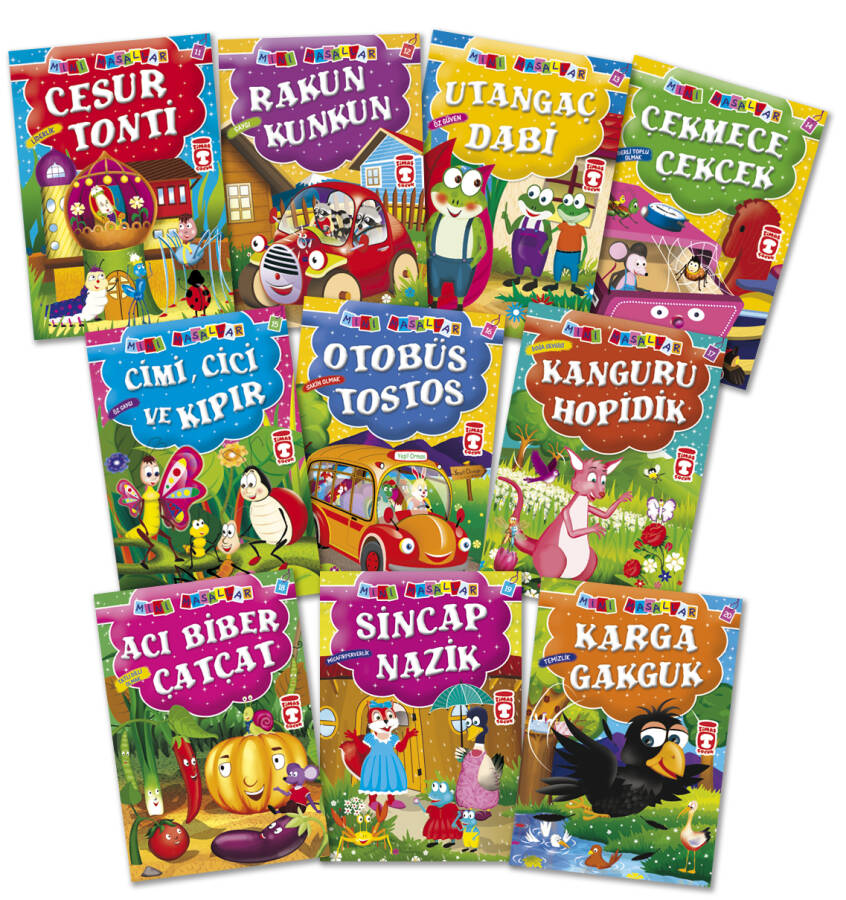 Mini Masallar 2 Set - (10 Kitap) - 1