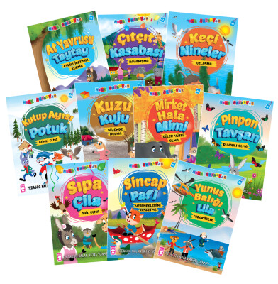 Mini Masallar 5 Set - (10 Kitap) - Timaş Çocuk