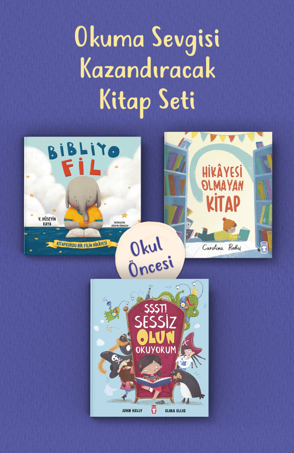 Okuma Sevgisi Kazandıracak Okul Öncesi Kitap Seti (3 Kitap) - 1