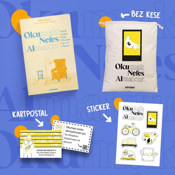 Okumak Nefes Almaktır Set - Portakal Kitap