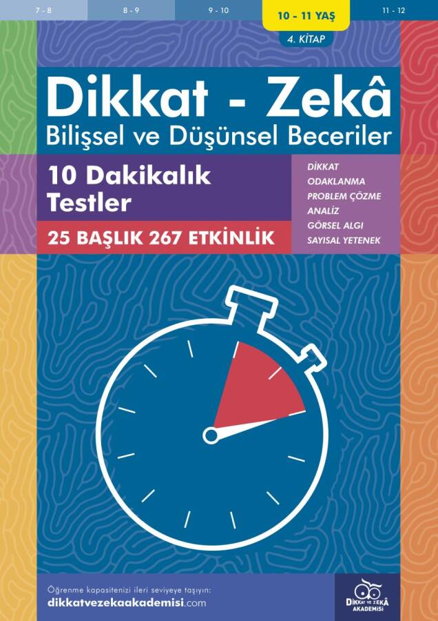 On Dakikalık Testler (10 - 11 Yaş) - Bilişsel ve Düşünsel Beceriler - 1