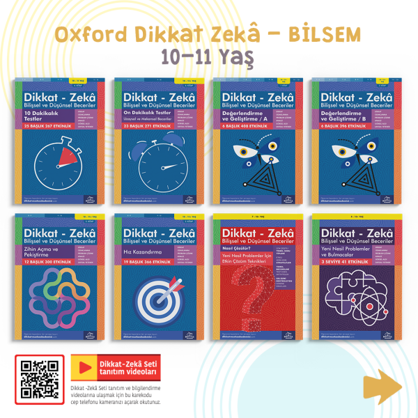 Oxford Dikkat Zeka - Bilsem (10-11 YAŞ) - Dikkat ve Zeka Akademisi