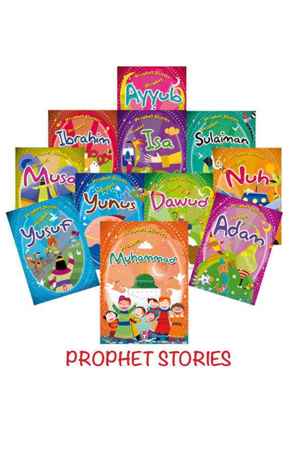 Peygamber Öyküleri Set - Prophet Stories (İngilizce - 11 Kitap) - 1