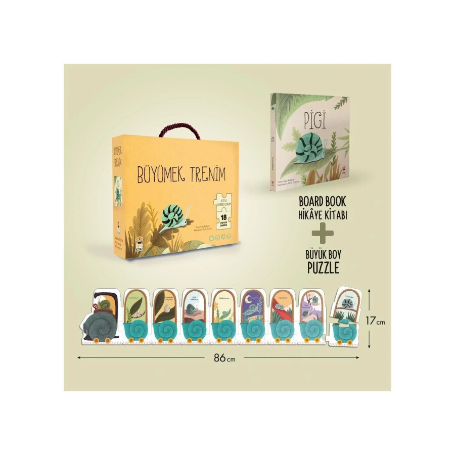 Pigi - Büyümek Treni - Sincap Kitap