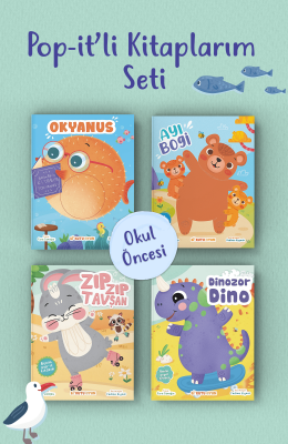 Pop-it’li Kitaplarım Seti - 4 Kitap (Bi Kutu Oyun) - Bi Kutu Oyun