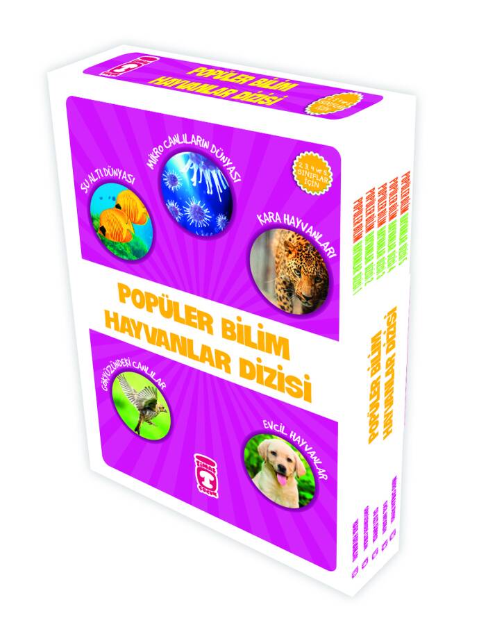 Popüler Bilim Hayvanlar Dizisi Set - (5 Kitap) - 1
