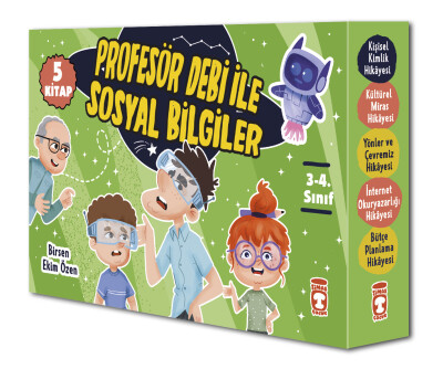 Profesör Debi İle Sosyal Bilgiler Set (5 Kitap) - Timaş Çocuk