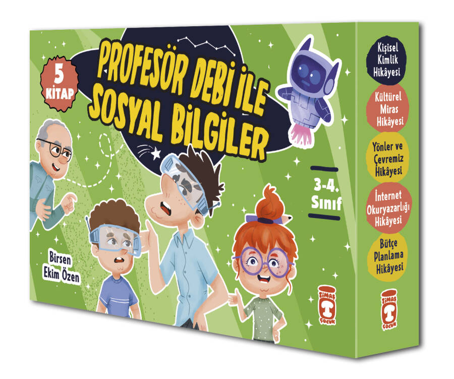 Profesör Debi İle Sosyal Bilgiler Set (5 Kitap) - 1