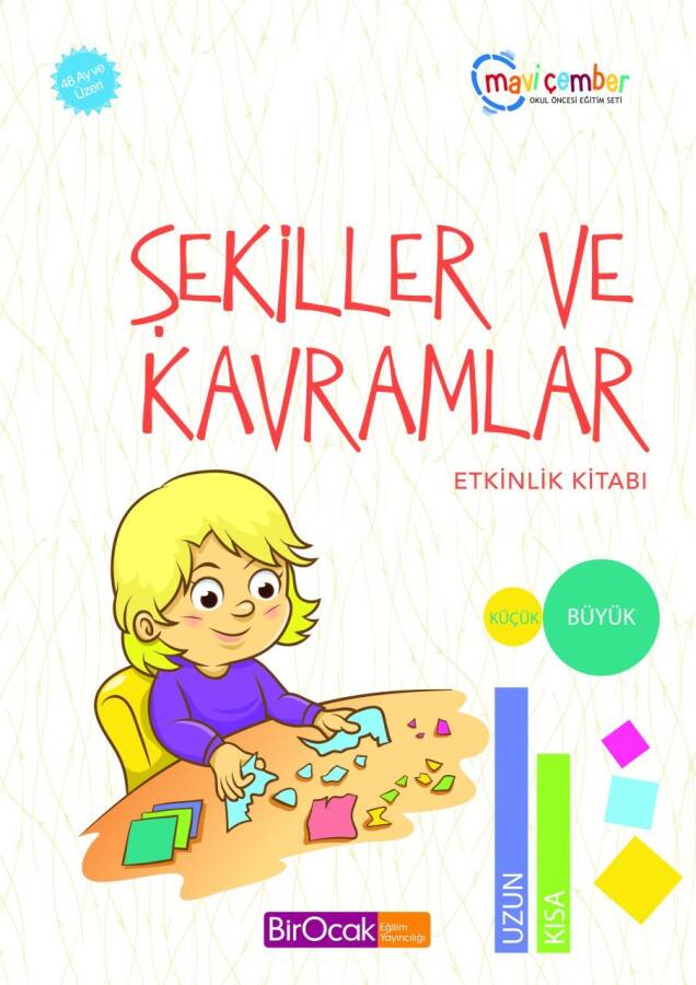 Şekiller ve Kavramlar Etkinlik Kitabı - Mavi Çember (48 Ay ve Üzeri) - 1