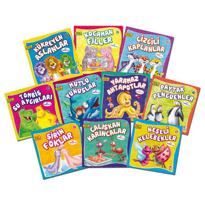 Sevimli Hayvanlar Set - (10 Kitap) - Timaş Çocuk
