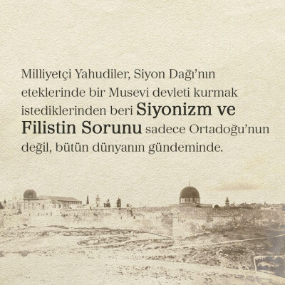 Siyonizm ve Filistin Sorunu - 5