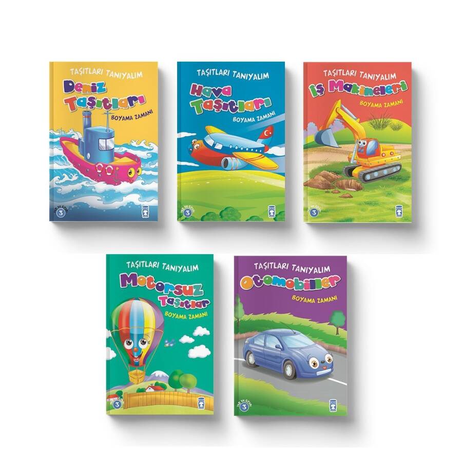 Taşıtlarla Tanışıyorum Set - (5 Kitap) - 1