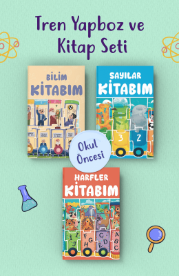 Tren Yapboz ve Kitap Seti - 3 Kitap (Bi Kutu Oyun) - Bi Kutu Oyun