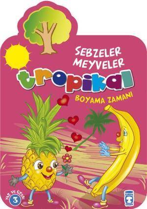 Tropikal Boyama Zamanı - Sebzeler Meyveler - 1