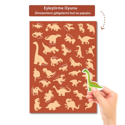 Tükenmeyen Jöle Sticker Kitabı Dinozorlar - 5
