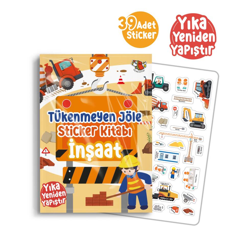 Tükenmeyen Jöle Sticker Kitabı İnşaat - 1