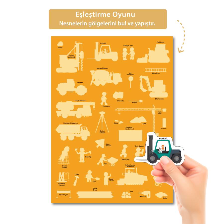 Tükenmeyen Jöle Sticker Kitabı İnşaat - 4