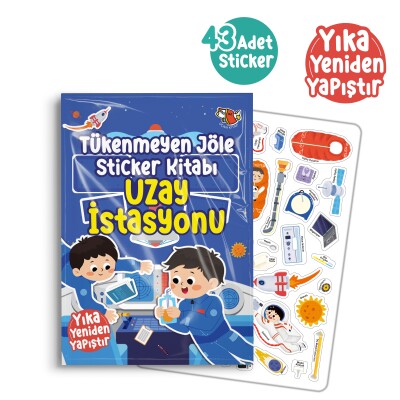 Tükenmeyen Jöle Sticker Kitabı Uzay İstasyonu - Uçan Kitap