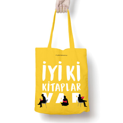 İyi Ki Kitaplar Var Bez Çanta - Tükkan