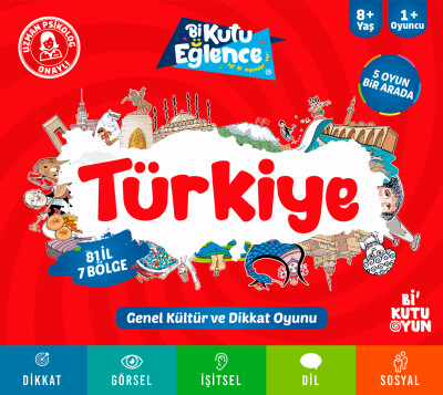 Türkiye Dikkat Ve Genel Kültür Oyunu - Bi Kutu Oyun