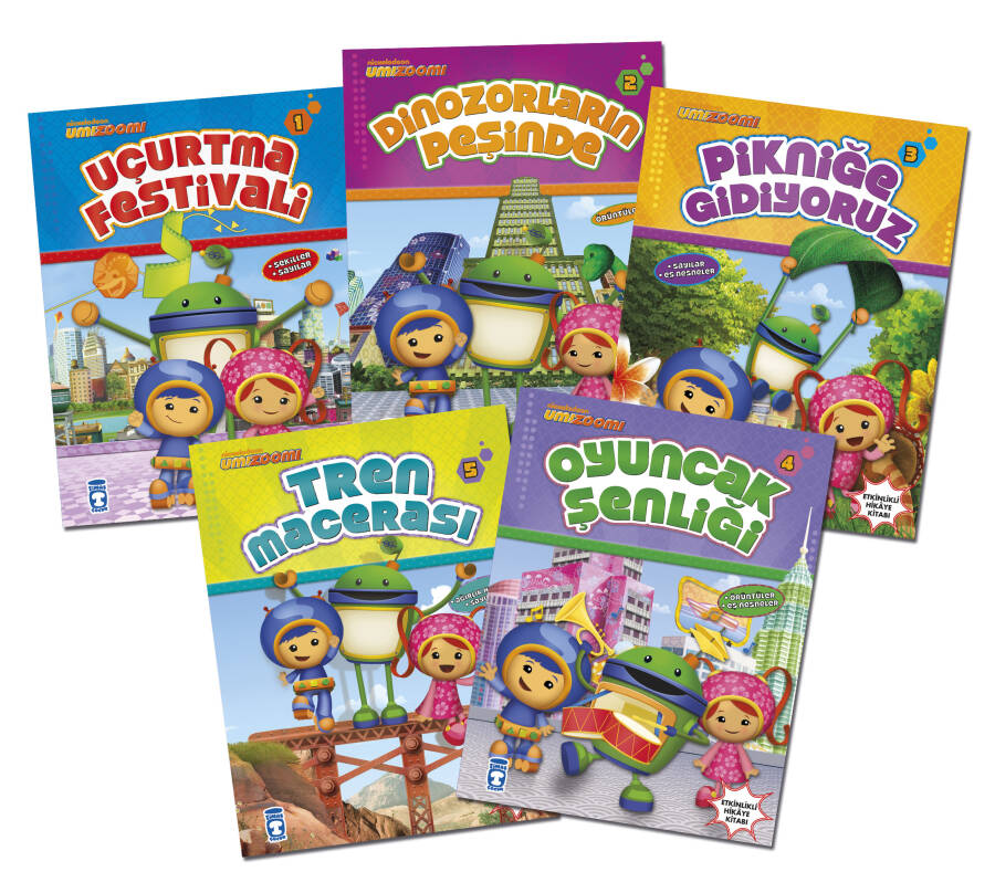 Umizoomi Takımı Set - (İlk 5 Kitap 20*26) - 1