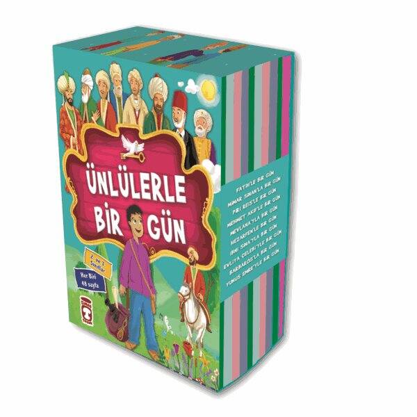Ünlülerle Bir Gün 1 Set - (10 Kitap) - 1